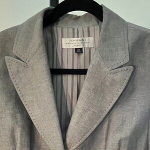 Tahari Gray Crop Jacket